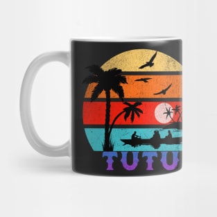 Tutu Retro Sunset Ocean Grandfather Mug